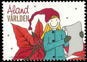 ALAND ISLANDS 295 - Christmas "Woman with Scroll" (pa84275) - Picture 1 of 1
