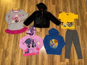 GAP Faux Fur Jacket Sesame Street My Little Pony VTG Y2K Girls Lot Sz 5/6 5 6 - Picture 1 of 12