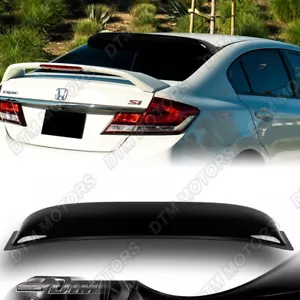 Alerón visera para ventana techo trasero techo trasero negro plástico Honda Civic 2006-2015 - Imagen 1 de 6