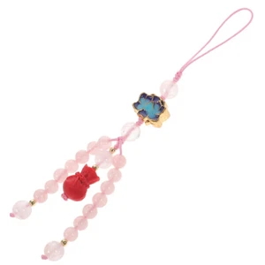 Telefon Zubehör Blau Kristall Telefon Kette Handy Gurt Wrist Strap Lanyard - Zdjęcie 1 z 10