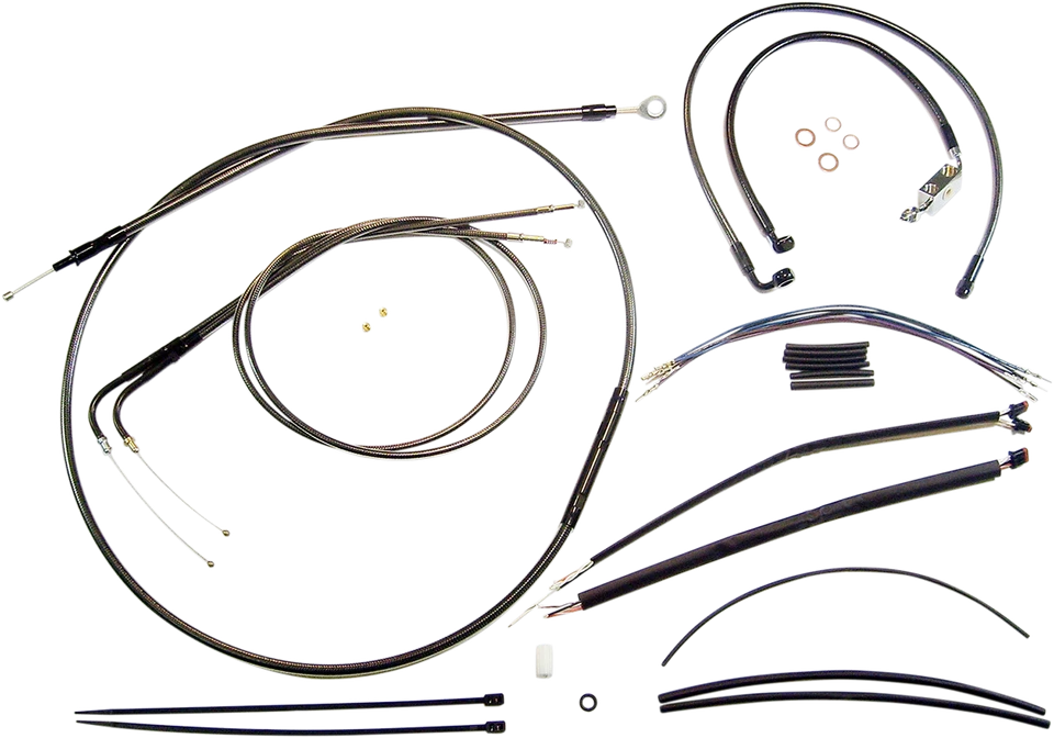 Kit de cables de control Black Pearl 2012-2017 para Harley Wide Glide EFI FXDWGI MAGNUM Foto 1 de 1