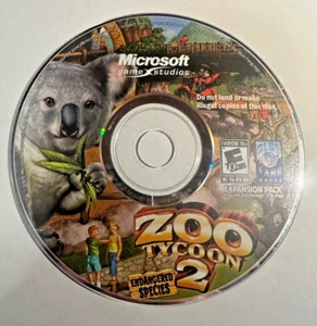 Zoo Tycoon 2: Endangered Species PC 2005 Disk Only - Picture 1 of 1