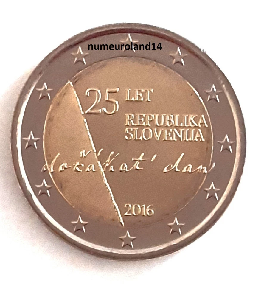 DISPO 2 euro SLOVENIE 2016 Commémo Indépendance. NEUVE. Envoi en suivi - Photo 1/1