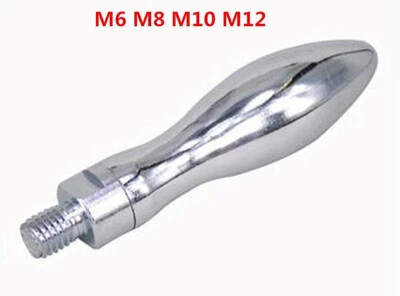 XINCHENDA-LTD 1x Polished Chrome Revolving Machine Handle Grip CNC Mill Part M8-M12 Ball Crank