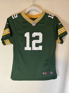 Nike NFL On Field Green Bay Packers Aaron Rodgers #12 Jersey Size Youth Large 14 - Picture 1 of 6