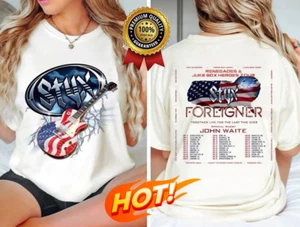 Styx Foreigner And Tour 2024 Sommer T-Shirt WEISS S-5XL - Bild 1 von 4