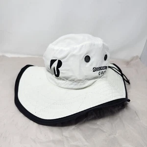 Bridgestone Boonie Bucket Hat Golf Sun Cap Small-Medium Size White - Picture 1 of 11