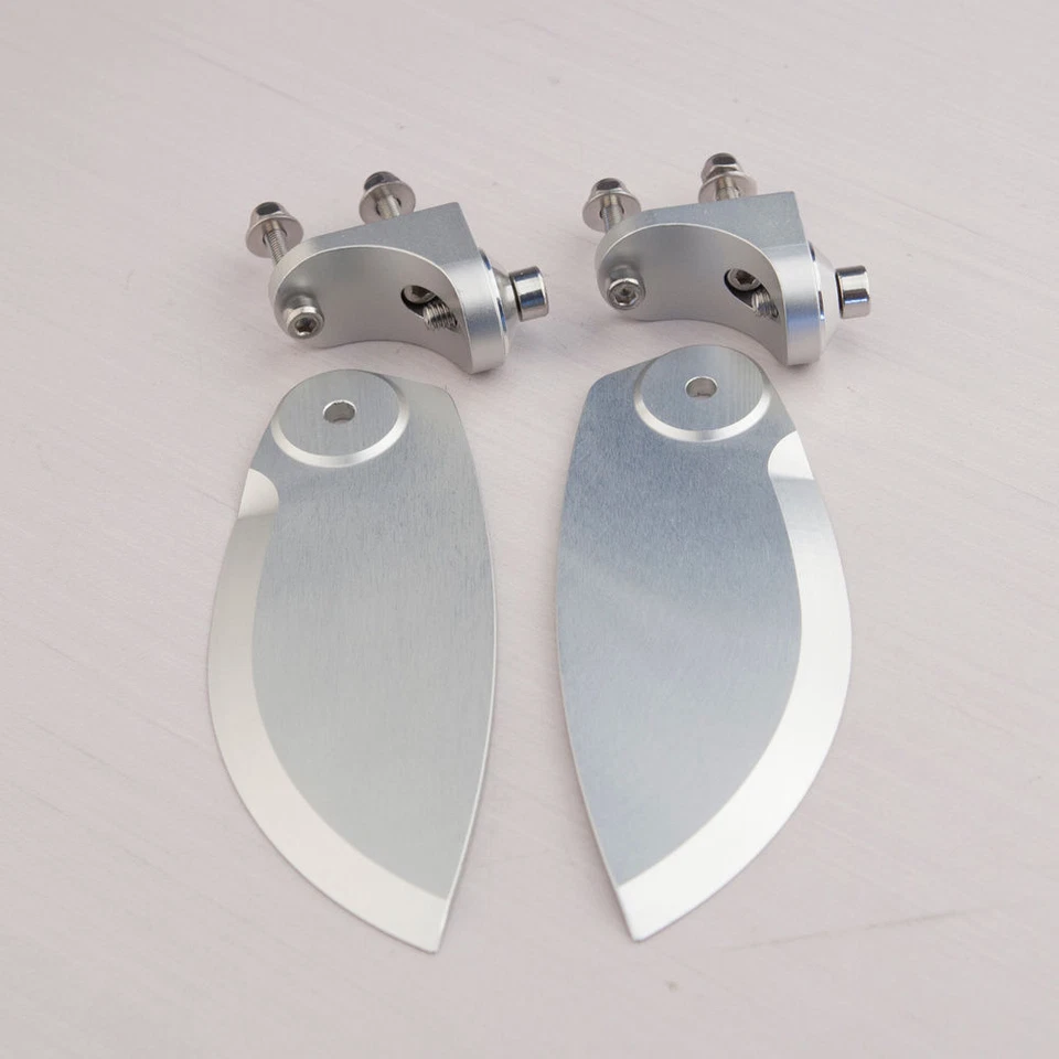A pair CNC Aluminum Turn Fin 38x90mm Left and Right For RC Boat Marine #1244 - Image 1 of 3