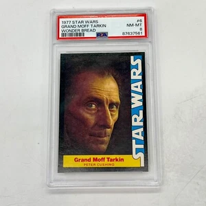 Star Wars 1977 Grand Moff Tarkin #6 Wonder Bread Graded Trading Card PSA 8 NM-MT - Picture 1 of 8
