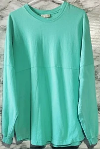 Hope College Men's Long Sleeve T-shirt Size L/XL Teal Bold Lettering Cotton EUC - Picture 1 of 4