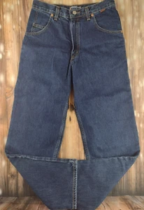 Vintage Guess Jeans Straight Women's 16 Dark Wash High Rise Baggy Denim - Picture 1 of 17