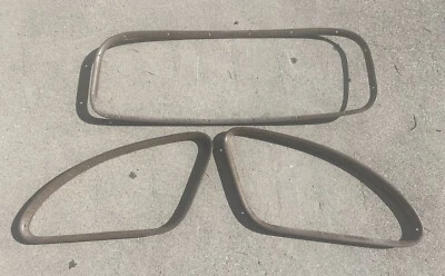 1941 2 portas Pontiac COUPE acabamento de janela interior moldura janela traseira L&R traseira - Imagem 1 de 4