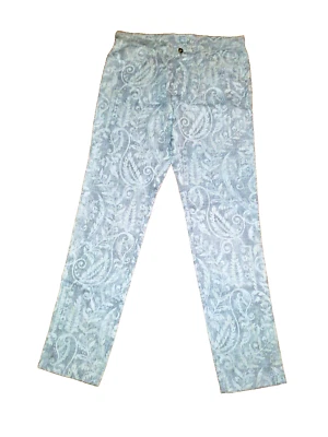 Pantalones florales de tela de corteza gris marfil Quaker Marine Supply para hombre talla 36X34 Foto 1 de 3