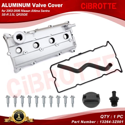 Kit de cubierta de válvula de aluminio para Nissan Altima Sentra SE-R 2002-2006 2,5 L QR25DE🏅 Foto 1 de 4