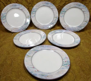 6 Mikasa Maxima Fine China MONET CAK01 7 7/8" salad plates -no utensil wear - Picture 1 of 4
