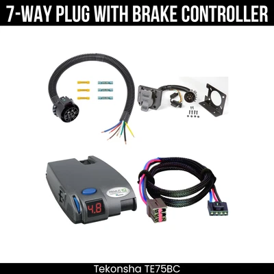 Control de freno de cableado de 7 vías Tekonha para 99-04 Ford F-250 350 450 550 Super Duty Foto 1 de 4