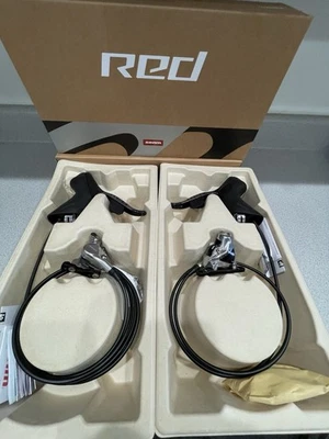 SRAM Red eTap AXS HRD 2X12 Shift Brake Lever Set Front & Rear Hose Calipers - Image 1 of 4