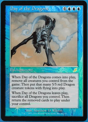 Day of the Dragons FOIL Scourge NM Blue Rare MAGIC CARD (ID# 504492) ABUGames - Image 1 of 2