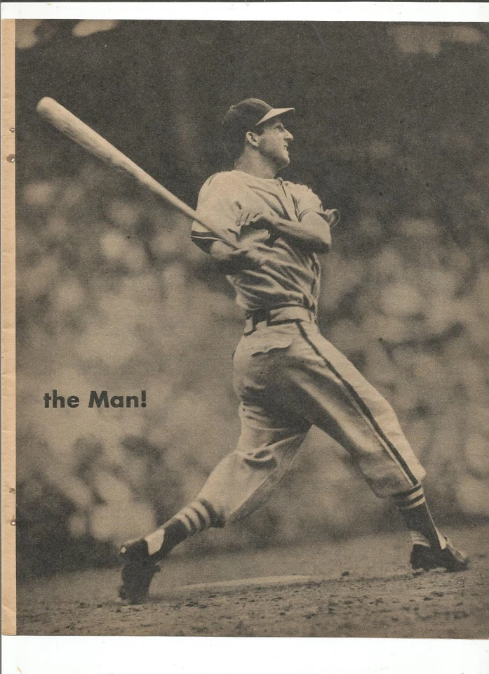 斯坦音乐 1957 年棒球明星杂志完整页照片(完好) — 第 1/1 张图片