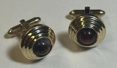 Gemelos Kreisler de oro .025, piedra roja, accesorios para hombre”  Foto 1 de 4