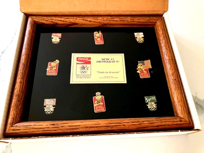 1984 Coca Cola Sponsored Olympic Pin Set - Image 1 of 4