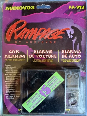 Audiovox Rampage Car Alarm Vintage Model AA-929 Quick Installation Kit - Image 1 of 4
