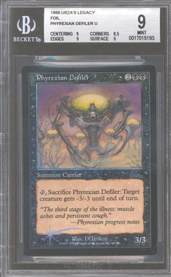 Magic MTG Urza's Legacy FOIL Phyrexian Defiler BGS 9 (9, 8.5, 9, 9) NEAR MINT NM - Image 1 of 2