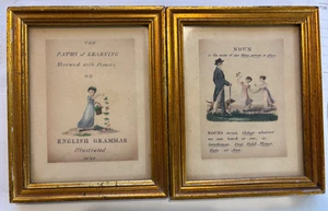 Conjunto de dos caminos de aprendizaje de gramática inglesa impresión enmarcada 1826 - Imagen 1 de 4