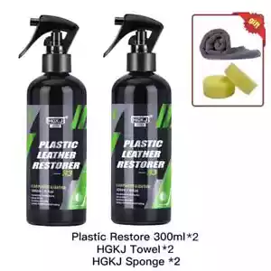 Car Plastic Leather Restorer Liquid Interior Seat Leather Care Repair Renovator - Picture 1 of 17