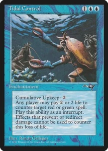 MTG Tidal Control MP Alliances ALL English Reserved List Magic card old school - Picture 1 of 3