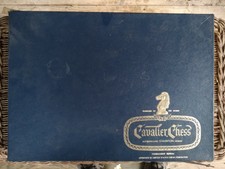 Vintage 1967 Cavalier Chess Set Staunton Design Tournament Edition Made In USA
