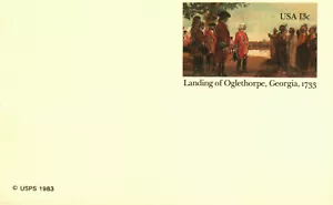 US UX94 Landing of Oglethorpe, Georgia, 1733 MNH postcard - Picture 1 of 1
