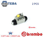 A 12 228 DRUM WHEEL BRAKE CYLINDER PAIR REAR BREMBO 2PCS NEW OE REPLACEMENT