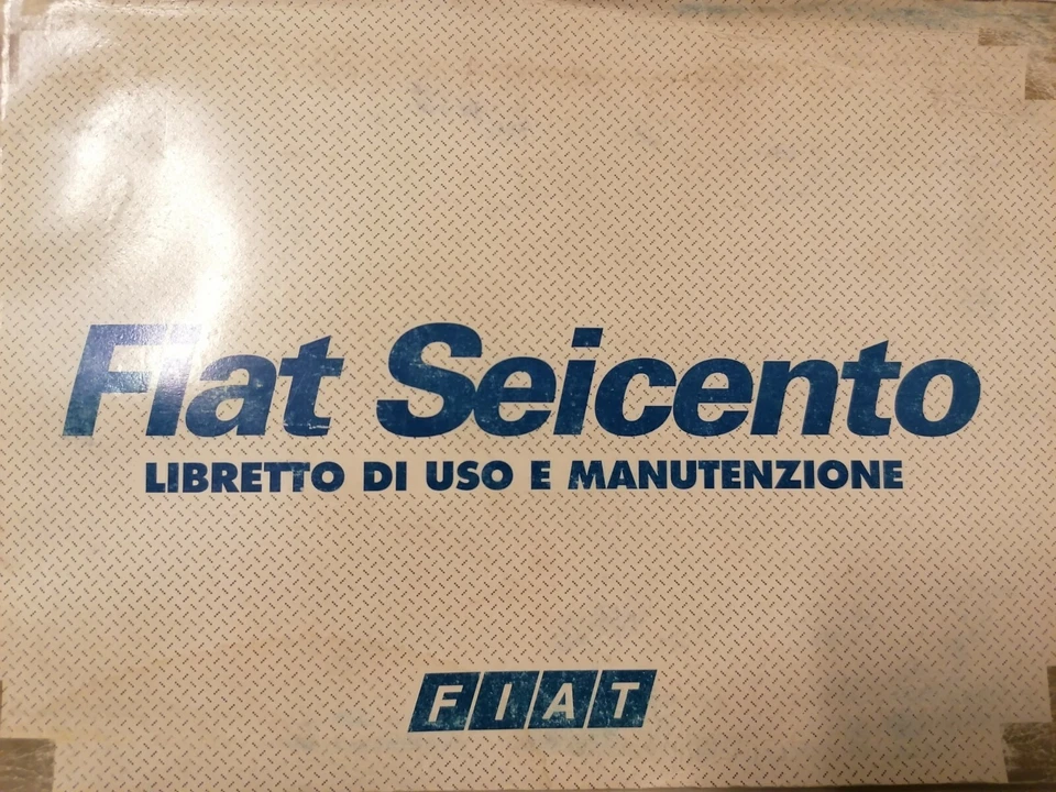 Fiat 600 Seicento 1999 libretto istruzioni manuale uso e manutenzione - Immagine 1 di 1