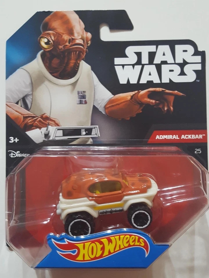 HOT WHEELS CARS CGW35 STAR WARS: ADMIRAL ACKBAR BLISTERATO - Immagine 1 di 1