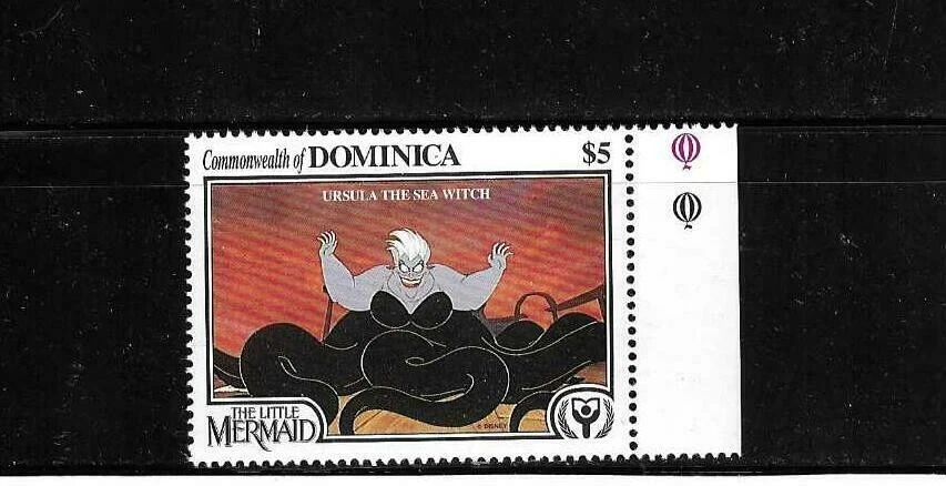 Dominica SC# 1355 Ursula The Sea Witch /  Disney The Little Mermaid. MNH - Image 1 of 1
