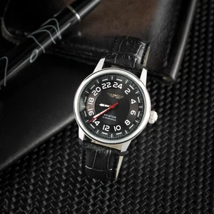 Vintage 1990s Rare 24-Hour "Aviation" Russian Mens watch (Movement Raketa 24) - Picture 1 of 5