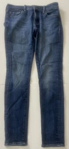 RALPH LAUREN DENIM SUPPLY jeans 8" Low Rise Dark SKINNY TAG: 28-30 REAL: 30 X 29 - Picture 1 of 14