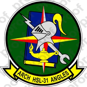 STICKER USN HSL 31 ARCH ANGLES - Picture 1 of 1