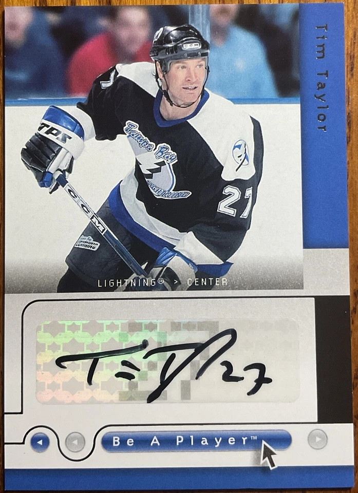 2005-06 Be A Player Signatures Tim Taylor #TT Tampa Bay Lightning - Image 1 of 2