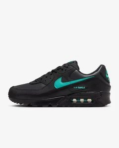 Nike Air Max 90 Dark Smoke Grey/Nero Scarpe da Ginnastica Uomo in Varie Taglie - Foto 1 di 8