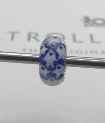 Auténtico Trollbeads único pez blanco nadador, muy raro Foto 1 de 4