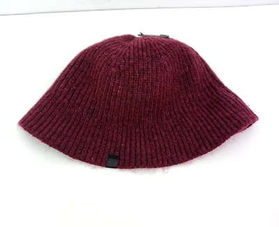 Calvin Klein Adulto Talla Única Granate Informal Acanalado Tejido Cálido Invierno Gorro Sombrero Foto 1 de 4