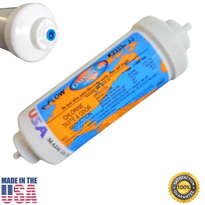 Omnipure K2333-JJ Carbon filter for Chlorine and Taste 6"x 2" for 1/4" QC 1-PACK - Image 1 of 2