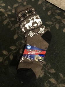Men thermal cosy xmas thermal non-skid socks nedium size 43-46.Gift sets - Picture 1 of 4