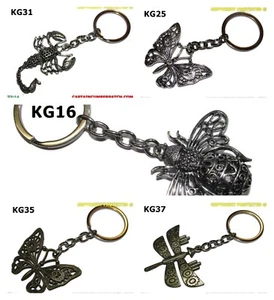 steampunk keyring bee butterfly scorpion mechanical dragonfly #KG16/17/25/35/37 - Imagen 1 de 27