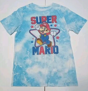 Vintage 2012 Distressed Super Mario Graphic T-Shirt Youth Size 14/16 - Picture 1 of 4