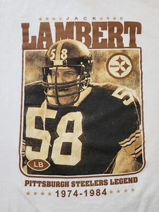 Vintage NFL Players Inc. Pittsburgh Steelers XL Jack Lambert Rare Graphic Print - Picture 1 of 10
