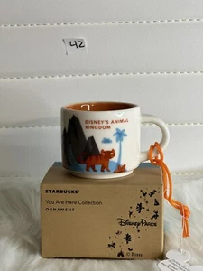 Disney Parks Starbucks Animal Kingdom You Are Here Ornament Mini Mug 2 oz - Picture 1 of 2