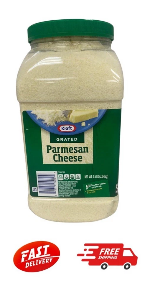 Kraft Grated Parmesan Cheese – 4.5 lbs. (2.04 Kg) - FREE SHIPPING! - Image 1 of 1